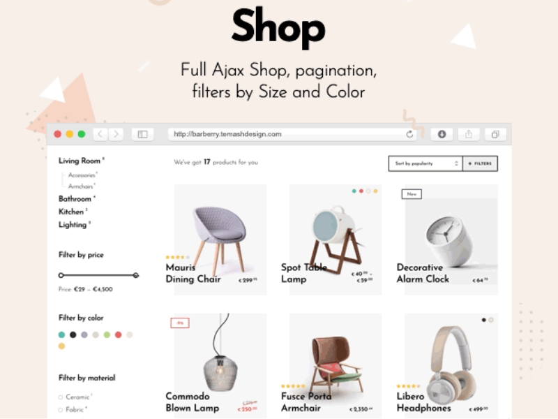 Barberry - Modern WooCommerce Theme